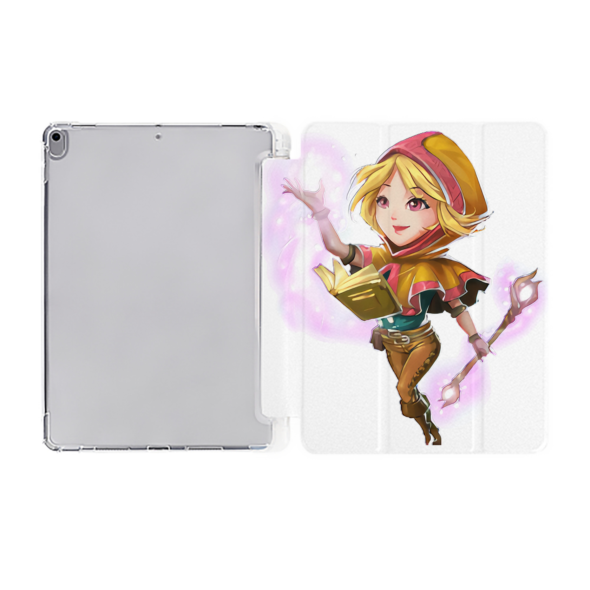 （画像用） リーグ・オブ・レジェンド League of Legends LOL IPad ケース ペン収納付き 三つ折りスタンド PUレザー×シリコン 対応機種9.5/10.5/10.9インチ